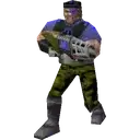 Blue sniper icon